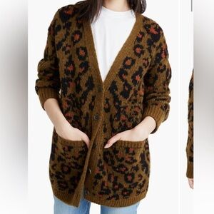 Madewell Leopard print cardigan